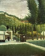 Henri Rousseau The Customs Post oil on canvas